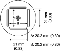 A1261B, QFP, 20.2x20.2mm Hot Air Nozzle