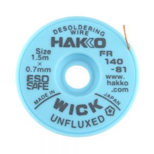 HAKKO WICK - Unfluxed 0.7mm x 1.5m - Desolder braid