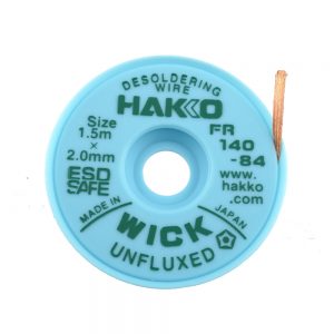 HAKKO WICK Unfluxed 2.0mm x 1.5m Desolder braid