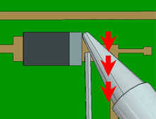 Use it for soldering chip part.