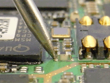 Use it for soldering at the narrow pitches.