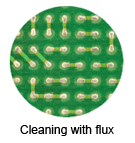 Cleaning with flux