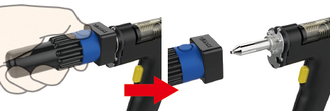 Easy nozzle replacement