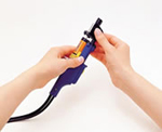 Hot nozzle can be replaced by nozzle cartridge by during work .