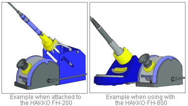 Example when attached to the HAKKO FH-200,Example when using with the HAKKO FH-800