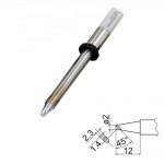 T20-BCM2 Bevel with Indent Soldering Tip 2mm /45° x 12mm